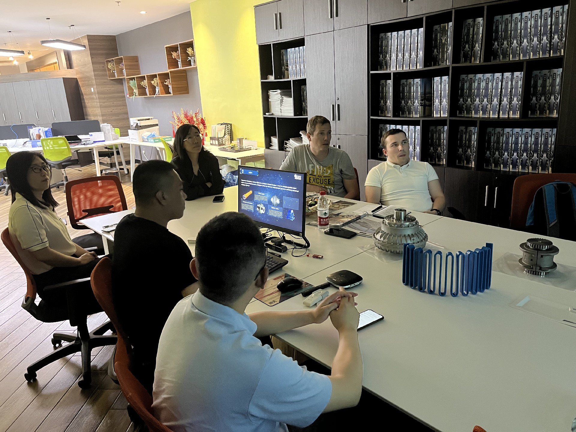 Cliente russo visita